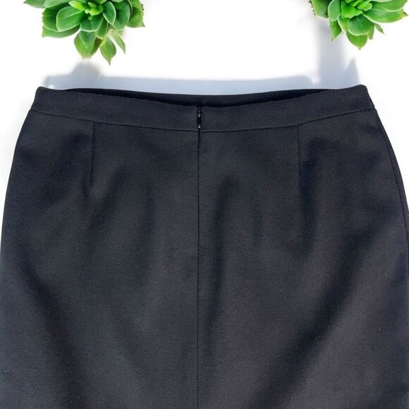 Marta Palmieri Vintage Italian Wool Pencil Skirt in Black - Picture 8 of 11